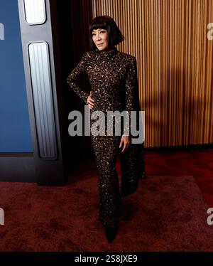 New York, Usa. Januar 2025. Michelle Yeoh kommt am Mittwoch, den 22. Januar 2025, auf dem roten Teppich bei Paramount's „Star Trek: Section 31“-Weltpremiere im Jazz im Lincoln Center in New York City an. Foto: John Angelillo/UPI Credit: UPI/Alamy Live News Stockfoto