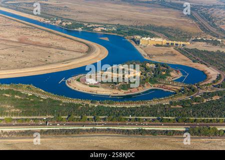 Ghantoot arial View, Abu Dhabi VAE Stockfoto