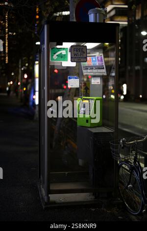 Tokio, Japan. Januar 2025. Japanisches Münztelefon in Kasumigaseki, Tokio. Januar 2025. - 20250116 PD18241 Credit: APA-PictureDesk/Alamy Live News Stockfoto