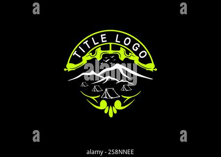 Mountain Logo Design Professional & Classic Stock Vektor