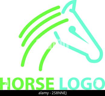 Pferd Logo Design Professional & Classic Stock Vektor