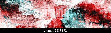 Eine abstrakte Farbmalerei mit digitalem Illustrationshintergrund Stockfoto
