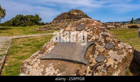 SU Nuraxi, Wohnungen der prähistorischen Nuragic Zivilisation, UNESCO-Weltkulturerbe, alte Festung aus dem Jahr 2000 v. Chr., Barumini, Europa, P Stockfoto