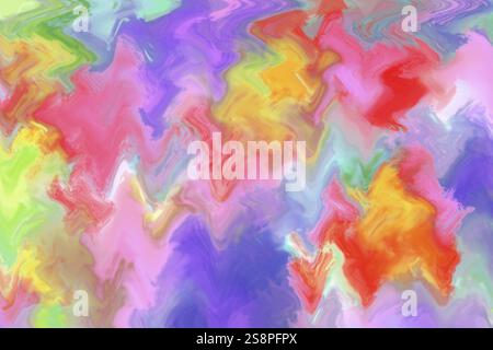 Abstrakt hellen Regenbogen Hintergrund eith Wellen Stockfoto