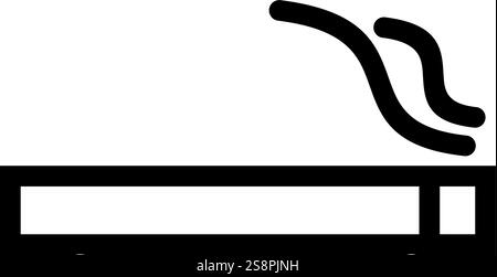 Zigarettenzeichen Symbol Vektor. Geeignet für mobile Apps, Web-Apps und Printmedien. Stock Vektor