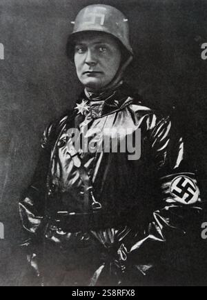 Porträt von Hermann Göring (1893-1946) ein führendes Mitglied der NSDAP. Vom 20. Jahrhundert Stockfoto