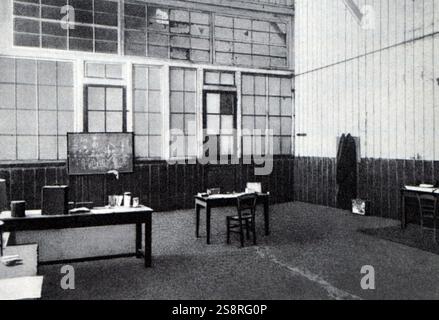 Foto des Büros von Pierre Curie (1859-1906), ein französischer Physiker, ein Pionier in der Kristallographie, Magnetismus, piezoelektrizität und Radioaktivität. Pierre war auch der Ehemann von Marie Curie. Vom 19. Jahrhundert Stockfoto