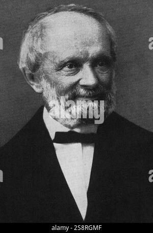 Portrait von Wilhelm Eduard Weber (1804-1891) ein Deutscher Physiker und Erfinder. Vom 19. Jahrhundert Stockfoto