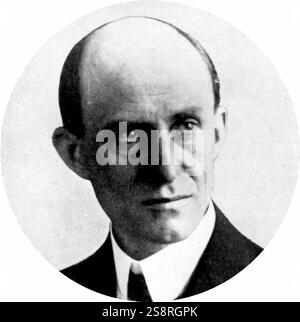 Foto von Wilbur Wright (1867-1912) amerikanischer Erfinder und Pionier der Luftfahrt. Vom 20. Jahrhundert Stockfoto