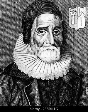 Portrait von James Ussher (1581-1656) die Kirche von Irland Erzbischof von Armagh und Primas von Irland. Vom 17. Jahrhundert Stockfoto