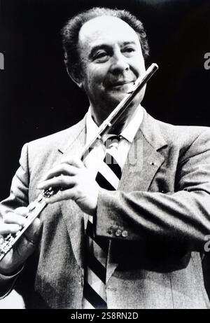 Foto von Jean-Pierre Rampal (1922-2000), ein französischer Flötist. Vom 20. Jahrhundert Stockfoto