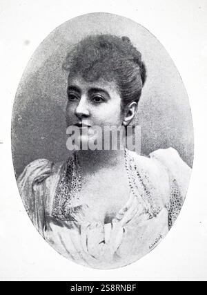 Fotografische Porträt von Adelina Patti (1843-1919) 'Grenzüb ergreifend e Opernsängerin. Vom 19. Jahrhundert Stockfoto