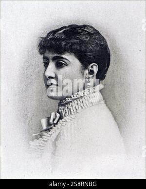 Fotografische Porträt von Adelina Patti (1843-1919) 'Grenzüb ergreifend e Opernsängerin. Vom 19. Jahrhundert Stockfoto