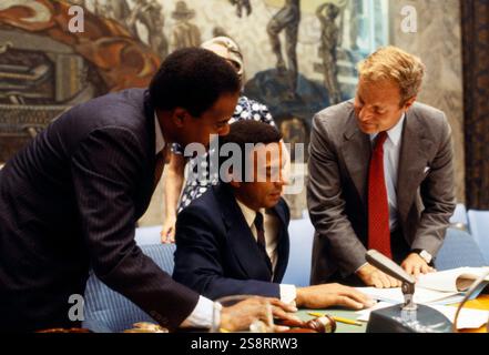 Andrew Jackson Young Jr. (* 12. März 1932) ist ein US-amerikanischer Politiker, Diplomat und Aktivist. Young begann seine Karriere als Pastor und war ein früherer Führer in der Bürgerrechtsbewegung, als Executive Director der Southern Christian Leadership Conference (SCLC) und enger Vertrauter von Martin Luther King Jr. Young wurde später in der Politik aktiv und diente als US-Kongressabgeordneter aus Georgia, Botschafter der Vereinigten Staaten bei den Vereinten Nationen in der Carter-Administration Stockfoto