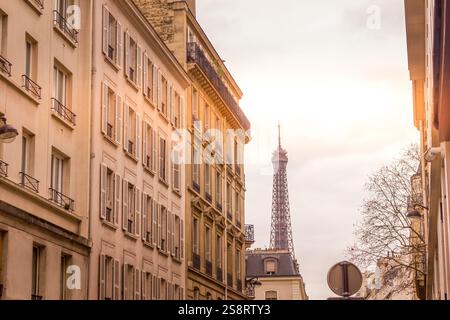 Paris und der Eiffelturm, Frankreich Stockfoto