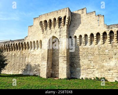 Avignon Mauern in der Altstadt, Südfrankreich Stockfoto