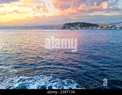 Sonnenuntergang in Nizza, Südfrankreich Stockfoto