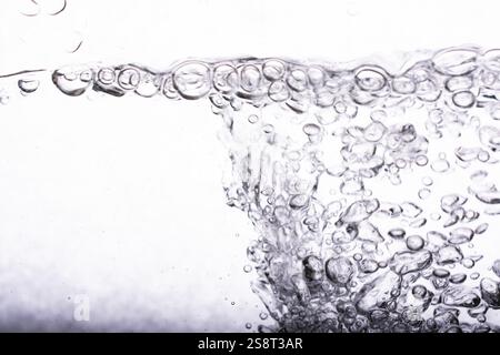 Blasen im Wasser als Weltwassertag Konzept Stockfoto