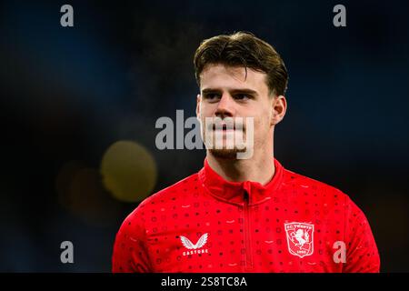 MALMÖ , 23-01-2025 , Malmö neues Stadion , Saison 2024 / 2025 , UEFA Europa League, Fußball. Während des Spiels Malmö – FC Twente, Ruud Nijstad aus Twente Stockfoto