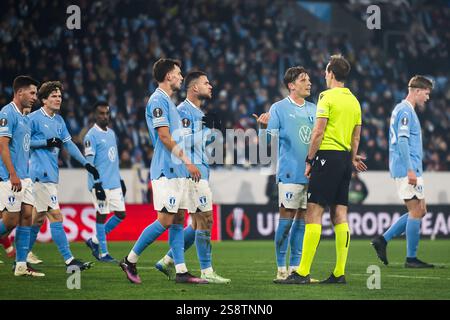 MALMÖ , 23-01-2025 , Malmö neues Stadion , Saison 2024 / 2025 , UEFA Europa League, Fußball. Während des Spiels Malmö - FC Twente, Stockfoto