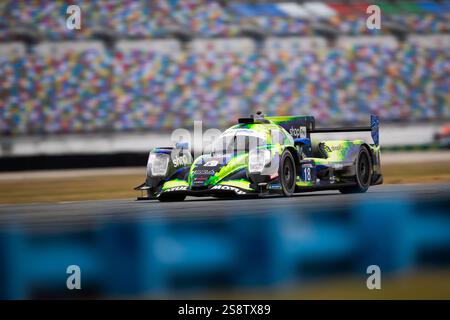 18 CHATIN Paul-Loup (fra), HEINEMEIER HANSSON David (dnk), DALZIEL Ryan (gbr), Era Motorsport, ORECA LMP2 07, #18, Action während der Rolex 24 Stunden von Daytona 2025, 1. Runde der IMSA WeatherTech Sportscar Championship 2025, vom 22. bis 26. Januar auf dem Daytona International Speedway in Daytona Beach, Florida, USA - Foto Joao Filipe/DPPI Credit: DPPI Media/Alamy Live News Stockfoto