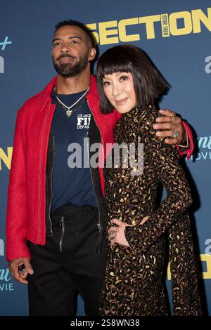 Omari Hardwick und Michelle Yeoh bei der Weltpremiere des Paramount+ Films ' Star Trek: Section 31 / Star Trek: Sektion 31' im Jazz at Lincoln Center. New York, 22.01.2025 Stockfoto
