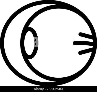 Innenansicht von Auge, Vision, Look, Make-up, Schönheit, Medizin, Gesicht, sehen, Pflege, Mode Stock Vektor