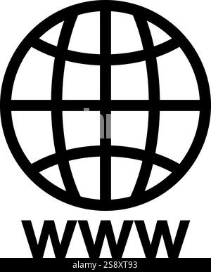 Weltweiter Symbolvektor Stock Vektor