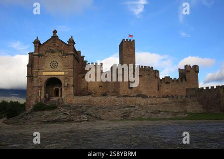 Spanien. Navarra. Schloss von Xavier. Geburtsort und Kindheitshaus des heiligen Franz Xavier. Stockfoto