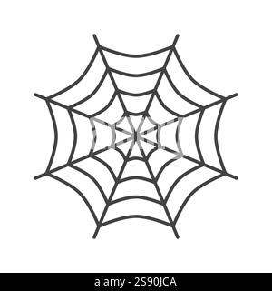 Spinnennetze Symbol flache Vektor-Illustration Stock Vektor