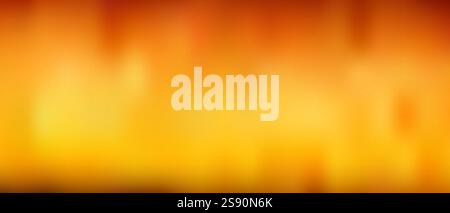 Vektorillustration eines unscharfen Verlaufshintergrunds mit einer harmonischen Mischung aus warmen, orangen und gelben Tönen. Abstrakte Formen visuell ansprechend Stock Vektor