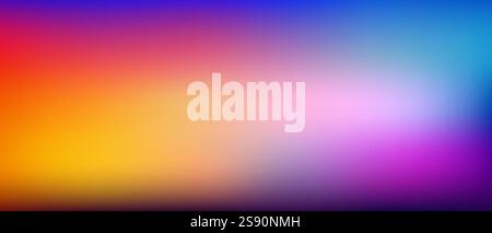 Ein lebendiges und energiegeladenes Design mit einem faszinierenden Hintergrund mit Farbverlauf. Die nahtlose Mischung aus kräftigen und satten Farben sorgt für ein visuell beeindruckendes und Stock Vektor