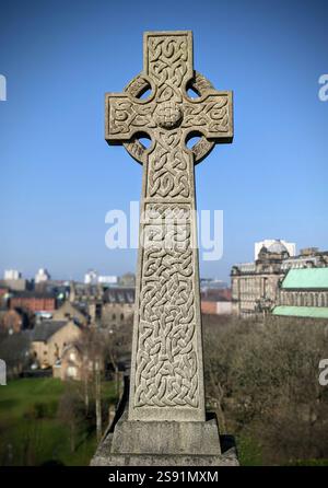Grabstein Grabstein Grabstein Grabstein Cemetery Schottland Stockfoto