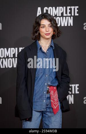Italienische Premiere des Films A Complete Unknown. Rom, Italien - 17. Januar 2025: Die italienische Schauspielerin Lea Gavino während der italienischen Premiere des Films A Complete Unknown von James Mangold im Auditorium Parco della Musica. Rom RM Italien Copyright: XPhotoxbyxGennaroxLeonardix Stockfoto