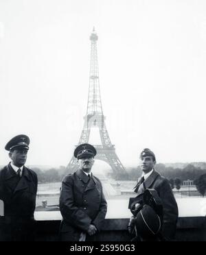 Adolf Hitler in Paris Frankreich 1940 Stockfoto