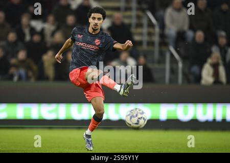 ALMELO, Stadion Asito, 24-01-2025 , Saison 2024 / 2025 , niederländischer Eredivisie Football , FC Utrecht Spieler Zidane Iqbal während des Spiels Heracles - Utrecht Credit: Pro Shots/Alamy Live News Stockfoto