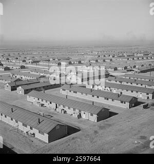 Granada Relocation Center, Amache, Colorado. Ein allgemeiner Überblick über einen Abschnitt des Notfalls. . . Stockfoto