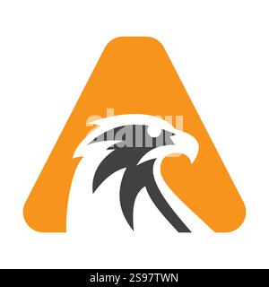 Anfangsbuchstabe A Eagle Logo. Eagle Head Logo Konzept Für Unternehmensunternehmen Vektorvorlage Stock Vektor