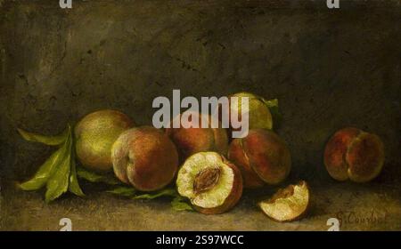 Gustave Courbet (1819-1877) - Stillleben von Peaches Stockfoto