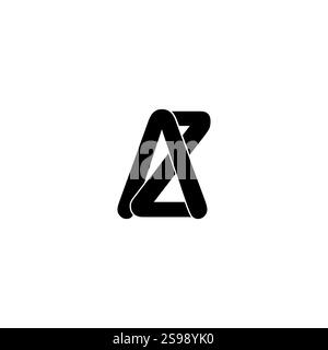 VEKTOR DER AZ-LOGO-VORLAGE Stock Vektor