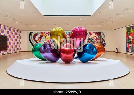 JEFF KOONS, (1955-), Tulpen, 1995-2004, Guggenheim Museum, Bilbao, Baskenland, Spanien Stockfoto