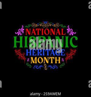 Hispanic Heritage Month Vektor Illustration Design Stock Vektor