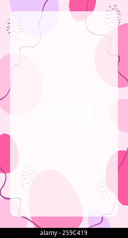 Farbenfroher abstrakter Hintergrund mit geschwungenen Linien in Pastellfarben und lebhaften Tönen. Stock Vektor