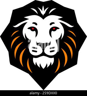 Löwenkopf Vektor Illustration Design, Premium Luxus Marke Identität Icon Set. Vektorabbildung. Stock Vektor