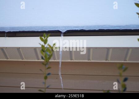 Ein kleiner Vorgeschmack auf die nördlichen Winter hier in den südöstlichen bundesstaaten der USA! Stockfoto