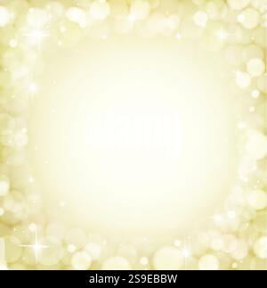 Abstrakter goldener Hintergrund. Glänzende, verschwommene Grußkarte Stock Vektor