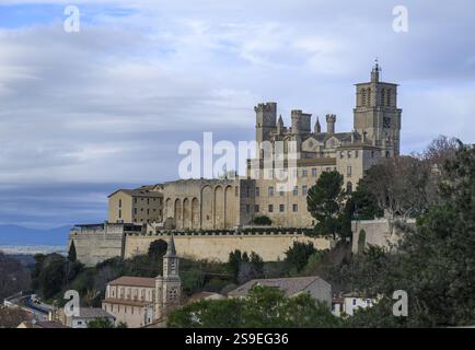 Béziers Kathedrale Stockfoto