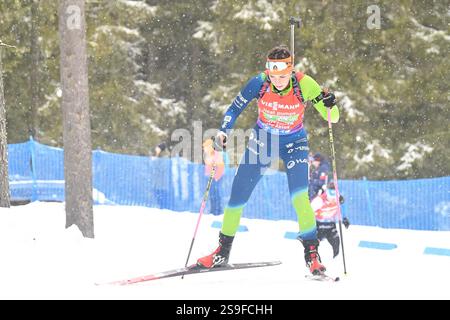 Antholz, Italien. Januar 2025. ANTHOLZ-ANTHOLZ, ITALIEN - 26. JANUAR: Klara Vindisar aus Slowenien tritt am 26. Januar 2025 in Antholz-Antholz, Italien, während der Frauen 4x6km Staffel des IBU World Cup Biathlon in Antholz-Antholz an.250126 SEPA 24 036 - 20250126 PD5411 Credit: APA-PictureDesk/Alamy Live News Stockfoto