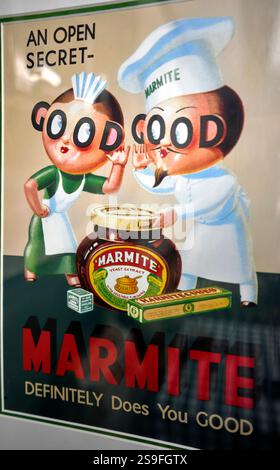 Marmite Poster, Vintage Poster Stockfoto