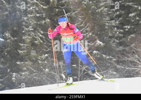 Antholz, Italien. Januar 2025. ANTHOLZ-ANTERSELVA, ITALIEN - 26. JANUAR: Polina Yegorova aus Kasachstan tritt am 26. Januar 2025 in Antholz-Anterselva, Italien an. 250126 SEPA 24 051 - 20250126 PD6261 Credit: APA-PictureDesk/Alamy Live News Stockfoto